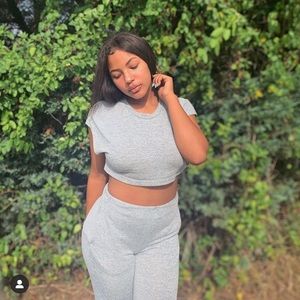 Grey fashion nova pants